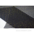 Nylon Metallic Spandex Stripe Mesh Fabric